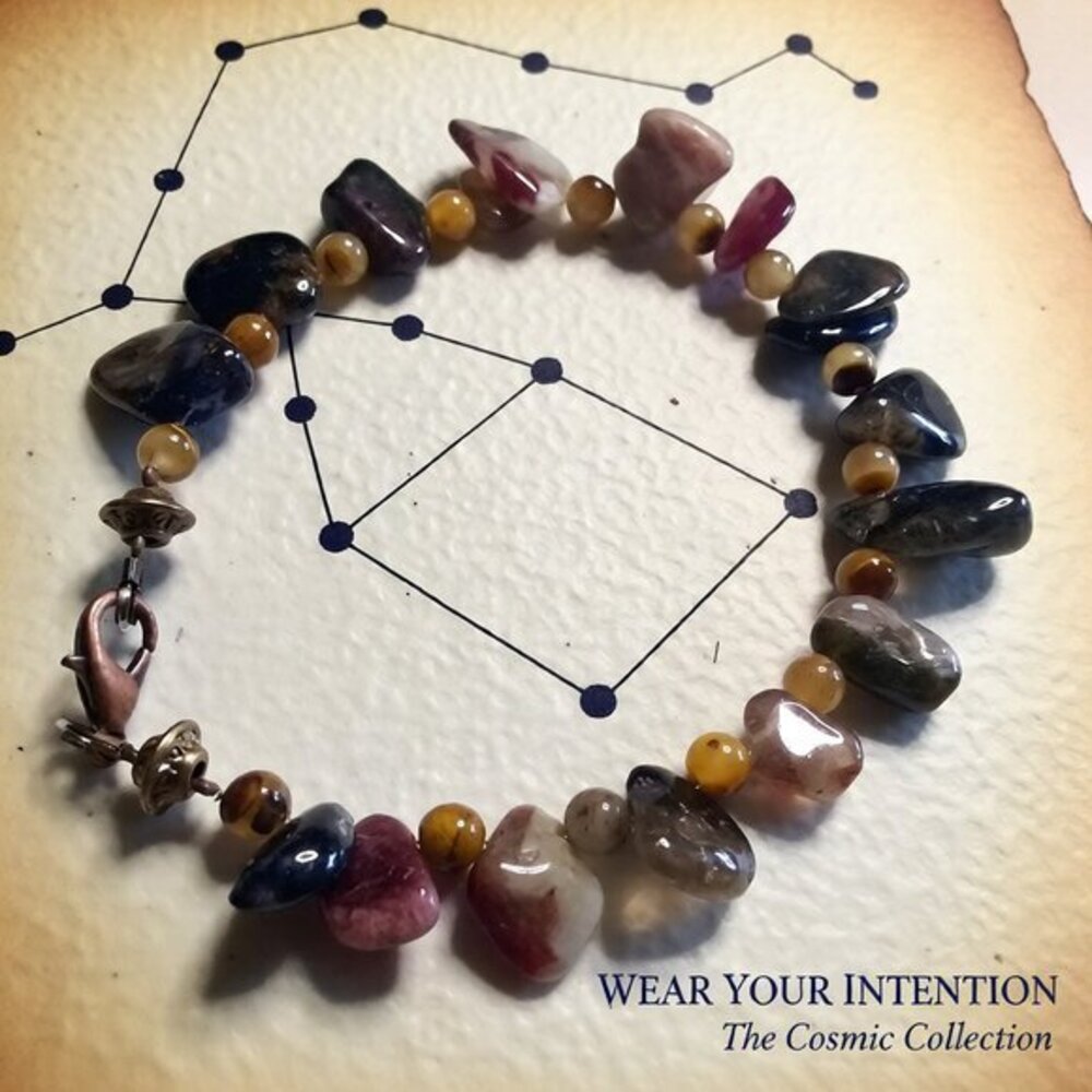 Semi-Precious Stone Beads: Rhodochrosite Ametrine Agate +++ | Mostly Dark Colors